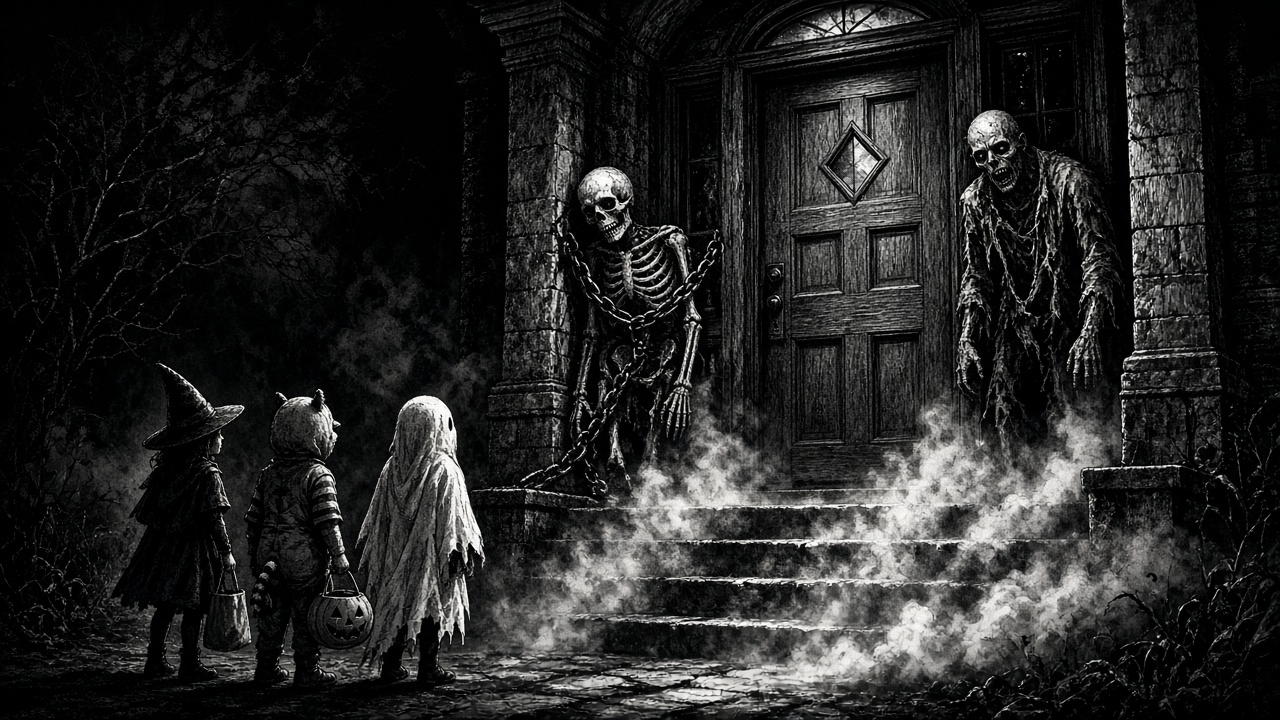 Scare actor ved indgangen